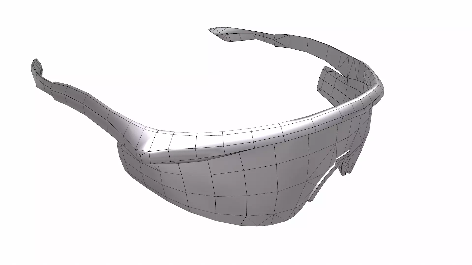 Safety Glasses Low Poly Low-poly 3D model_21