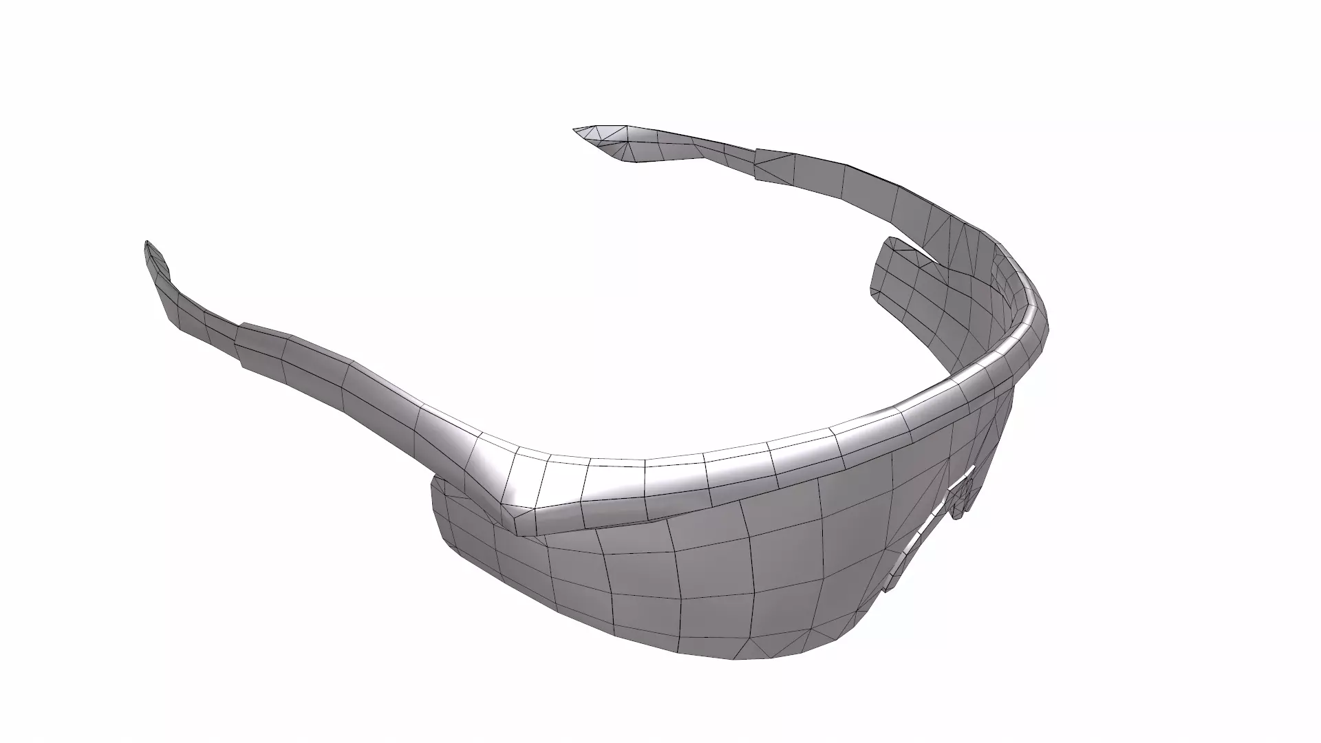 Safety Glasses Low Poly Low-poly 3D model_23