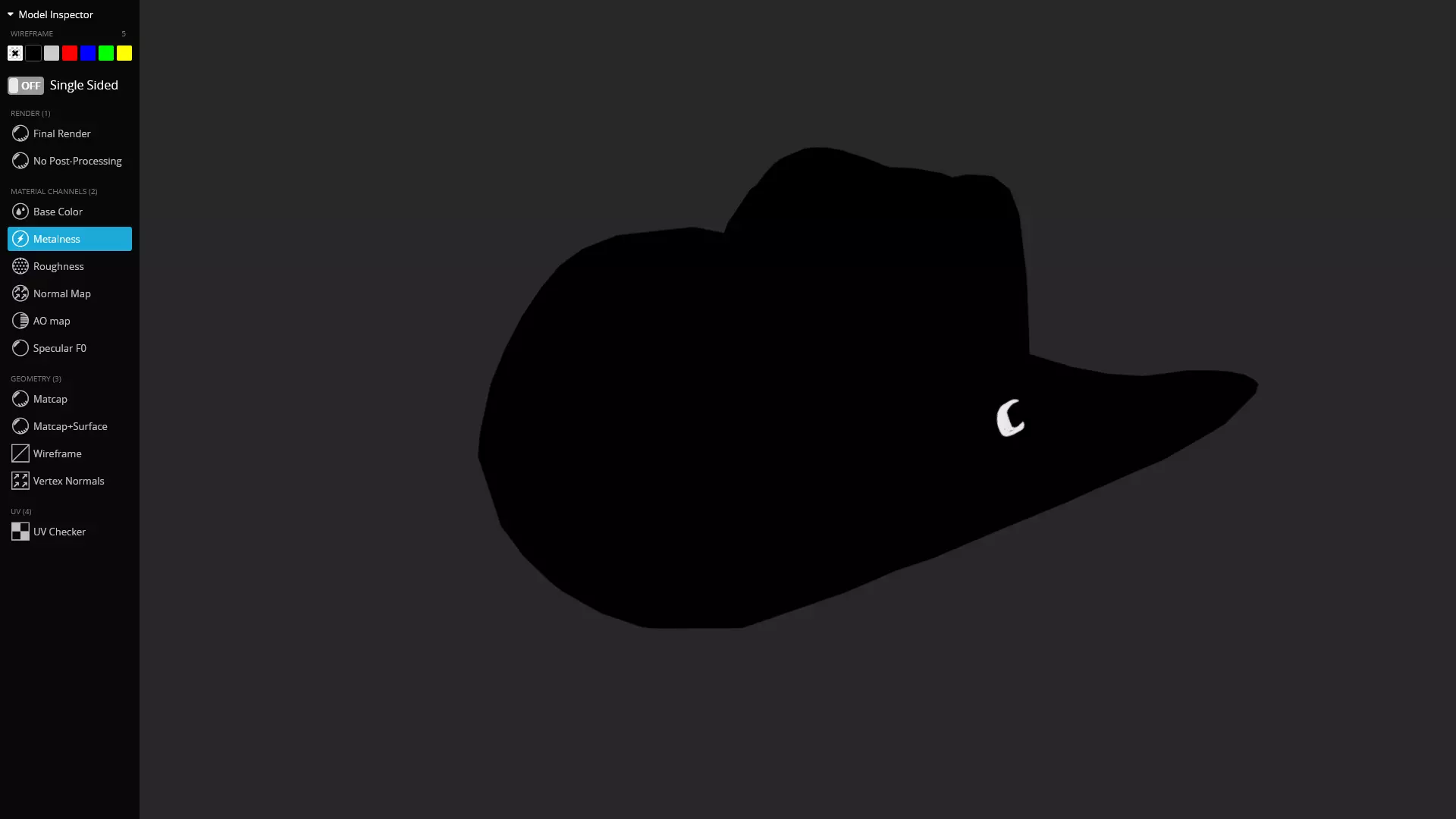 Black Western Cowboy Hat Game-Ready 3D Model Low-poly 3D model_11