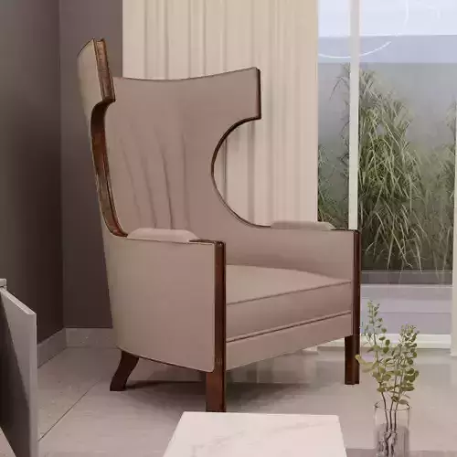 Caracole Wing Tip Sofa  3D Model