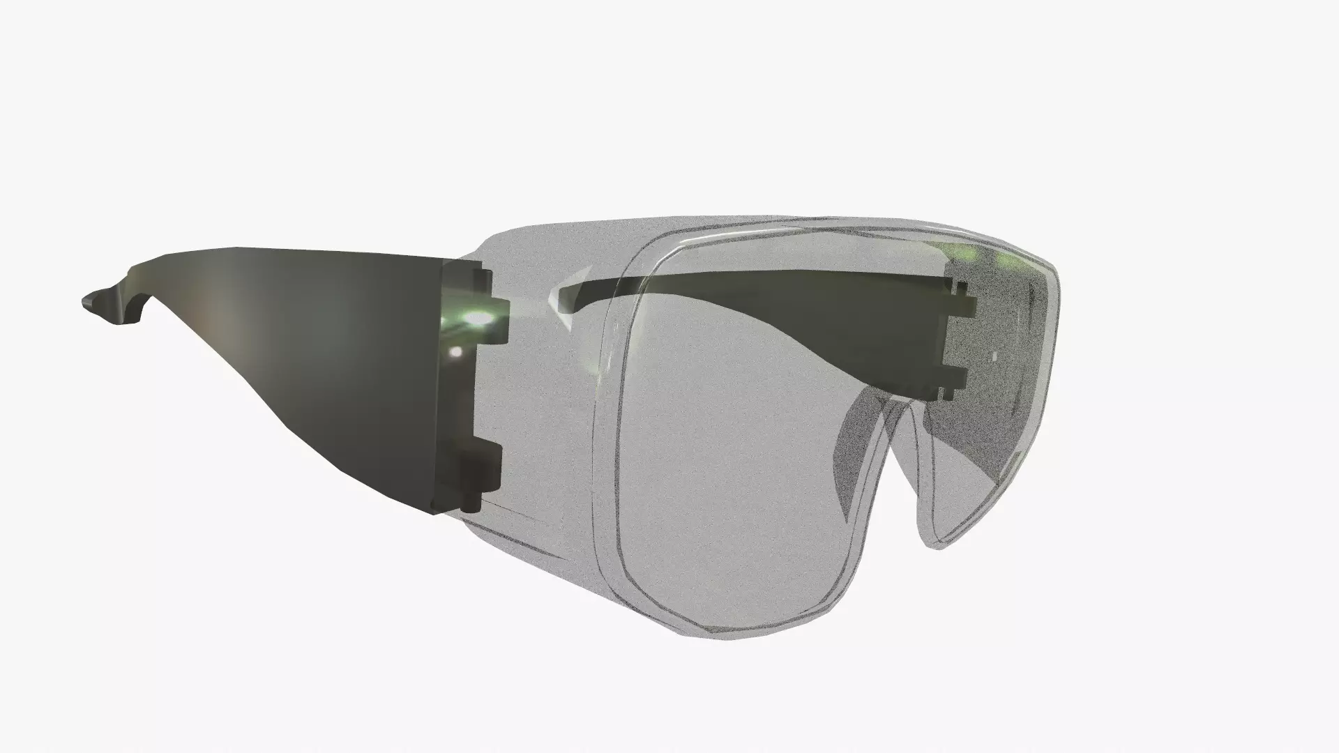 Over Specs Goggles Low Poly Low-poly 3D model_8