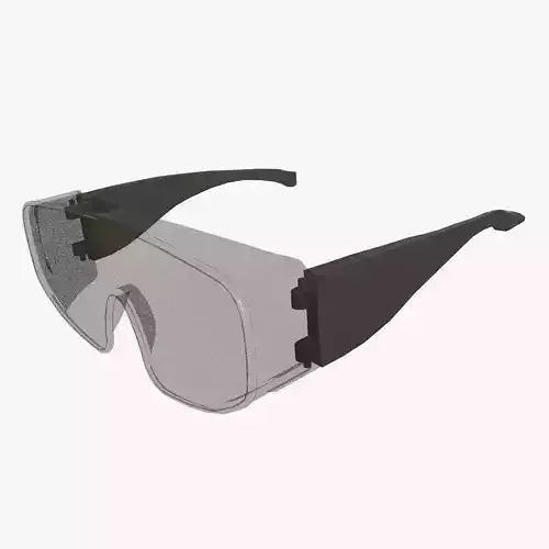 Over Specs Goggles Low Poly Low-poly 3D model