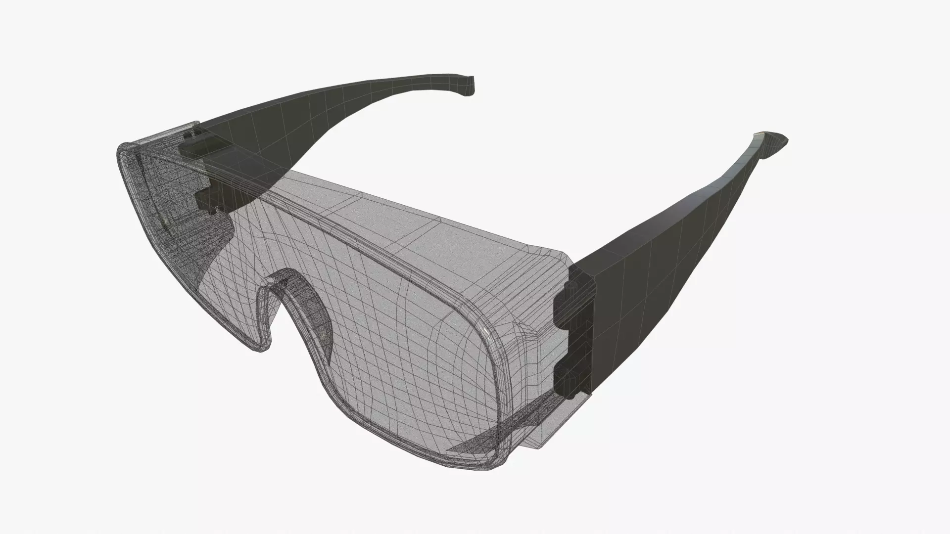 Over Specs Goggles Low Poly Low-poly 3D model_19