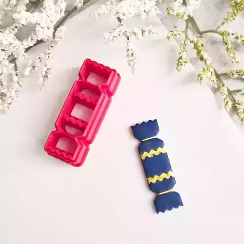 Christmas Cracker Polymer Clay Earrings Cutter