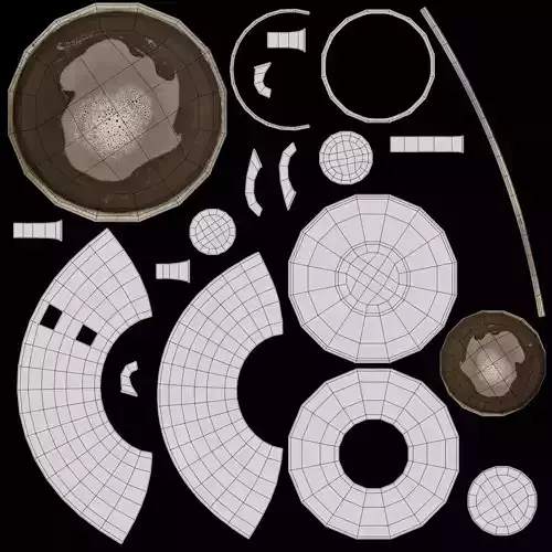 Coffee with Sugar - Realistic Beverage Set with Spoon and Cubes 3D model 7