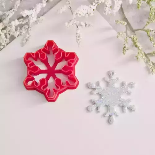 Snowflake Polymer Clay Earrings Cutter