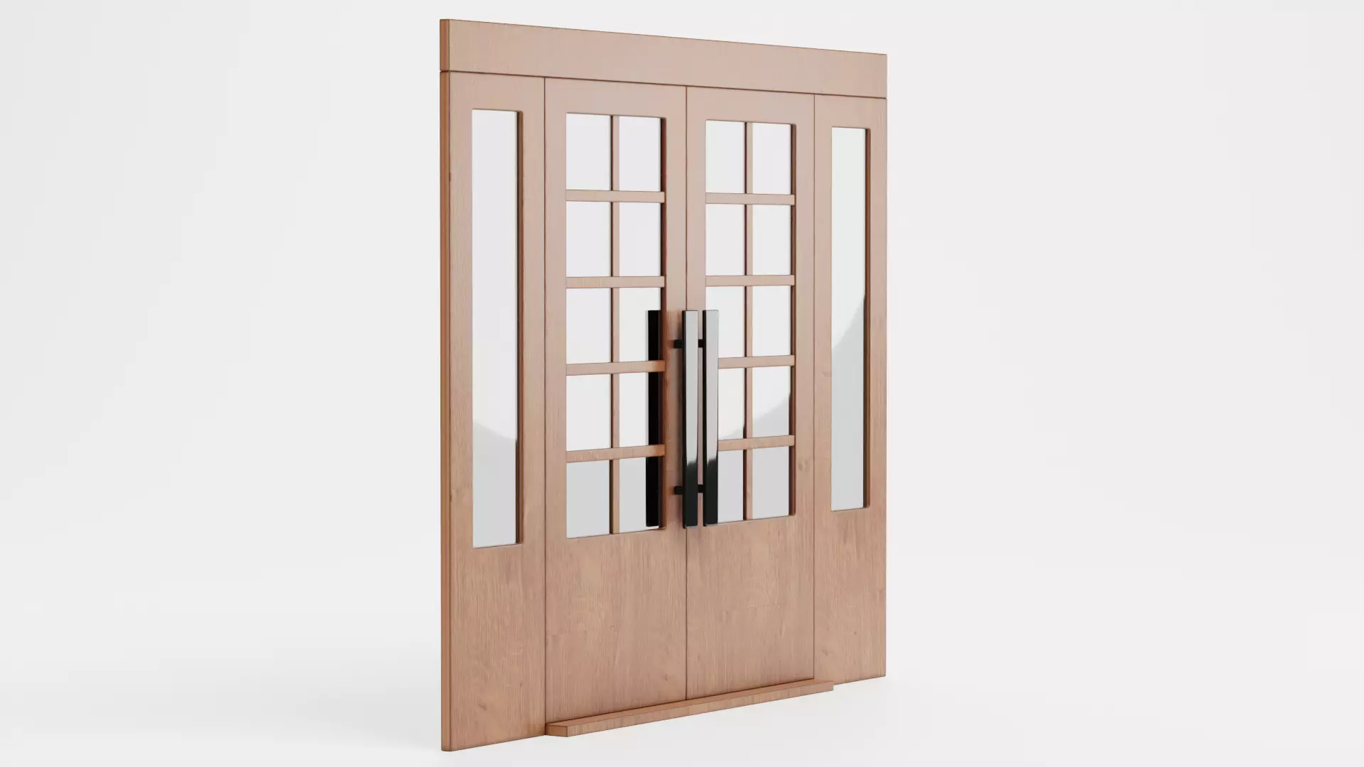 -Double Door V2- Low-poly 3D model_2