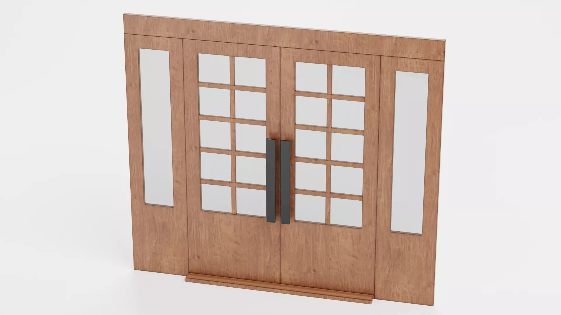 -Double Door V2- Low-poly 3D model_5