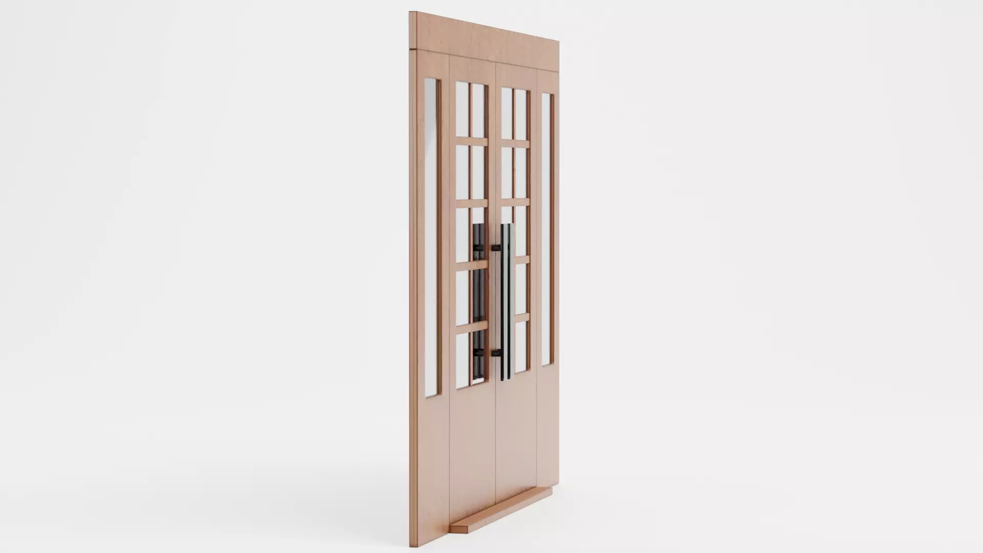 -Double Door V2- Low-poly 3D model_3