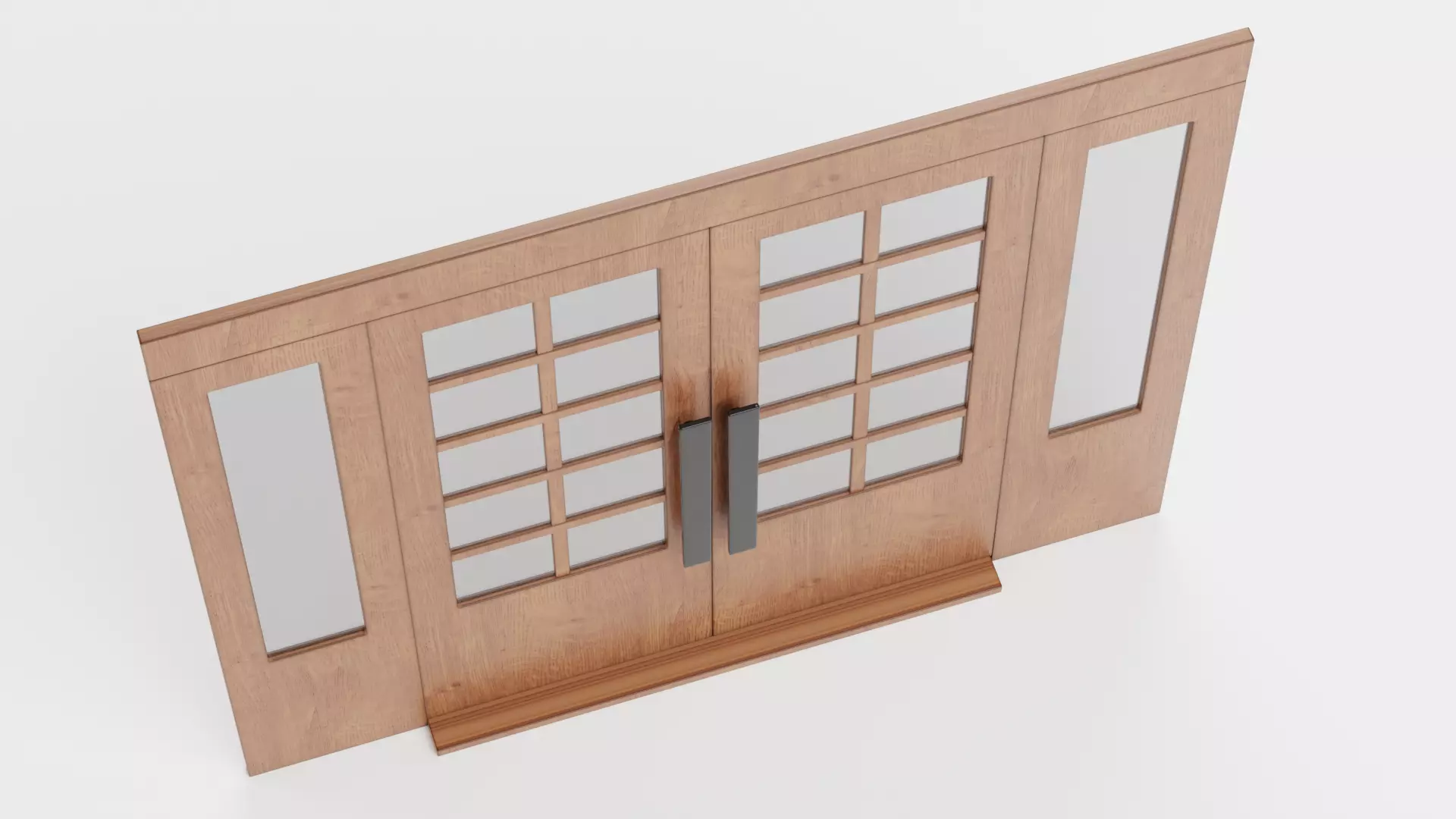 -Double Door V2- Low-poly 3D model_6