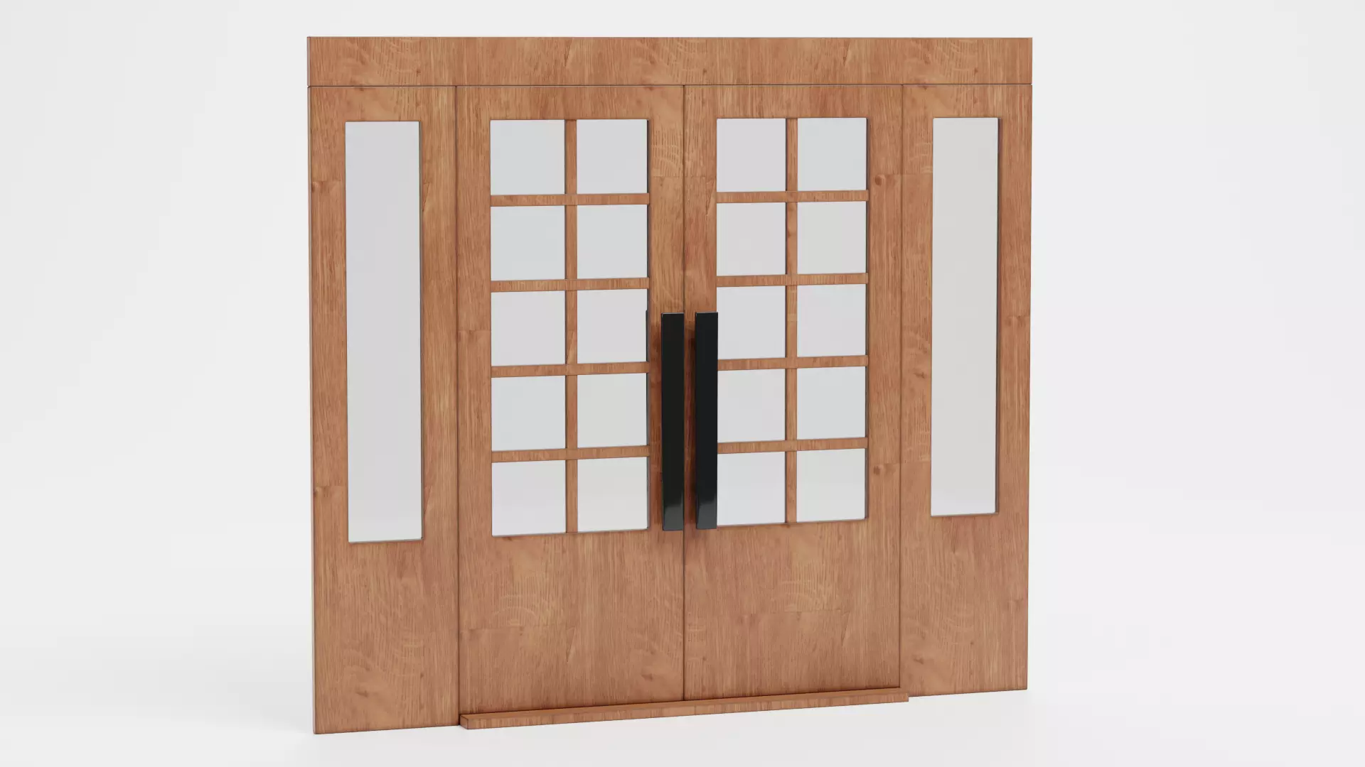 -Double Door V2- Low-poly 3D model_1