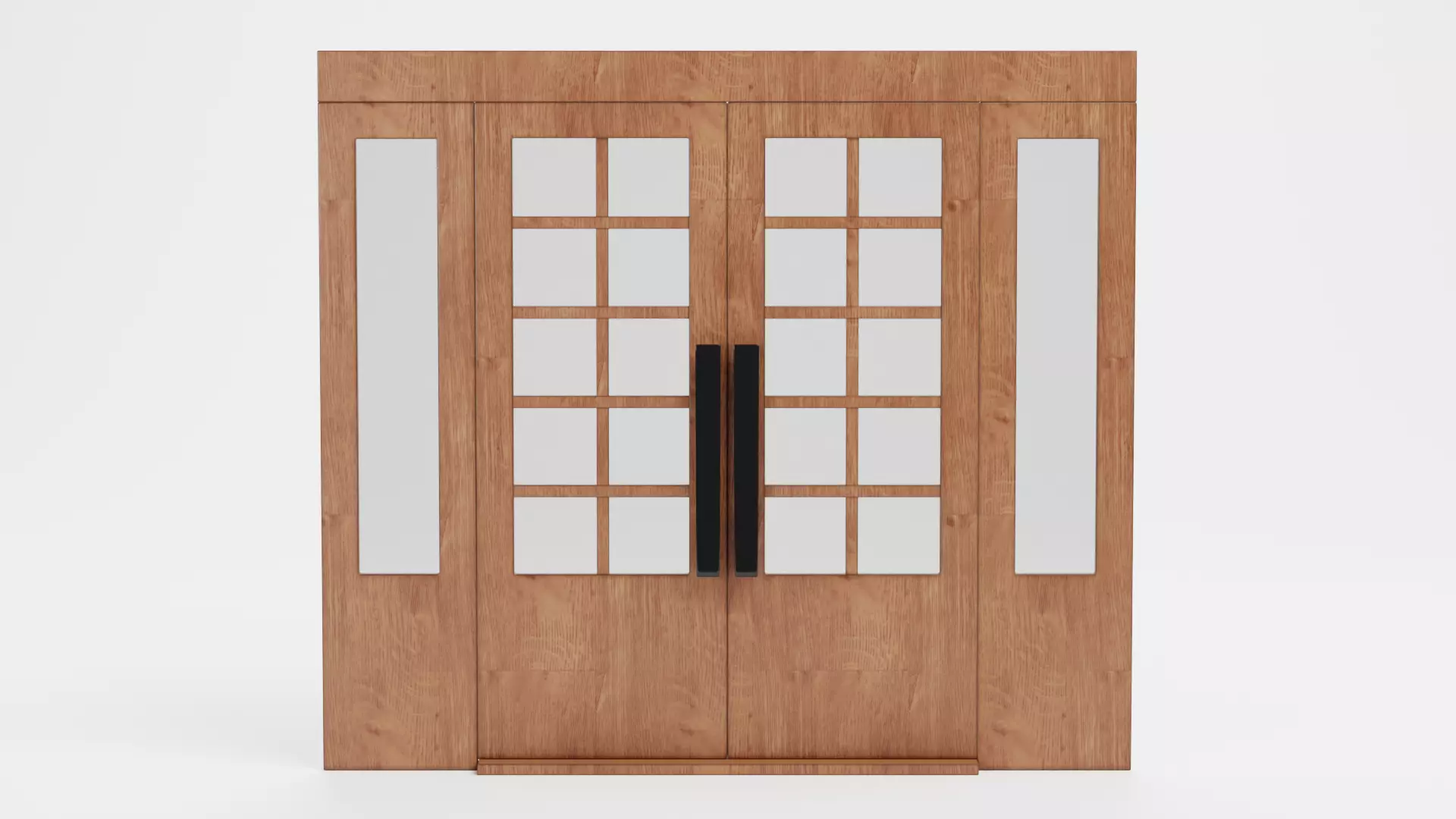 -Double Door V2- Low-poly 3D model_0