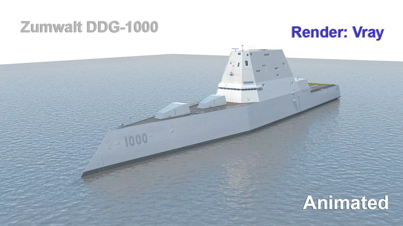 Zumwalt DDG-1000 3D model