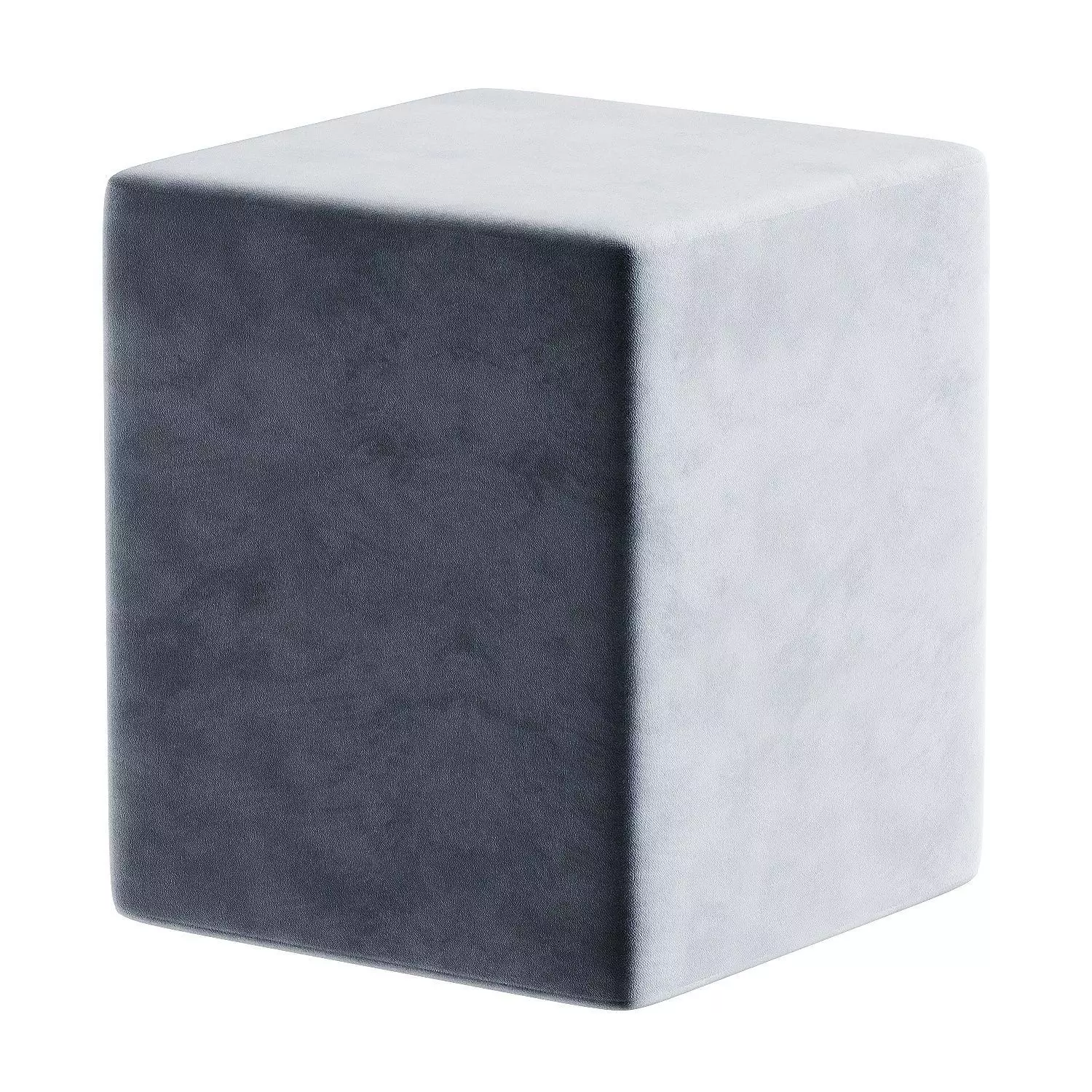 pouf orange 3D model_1