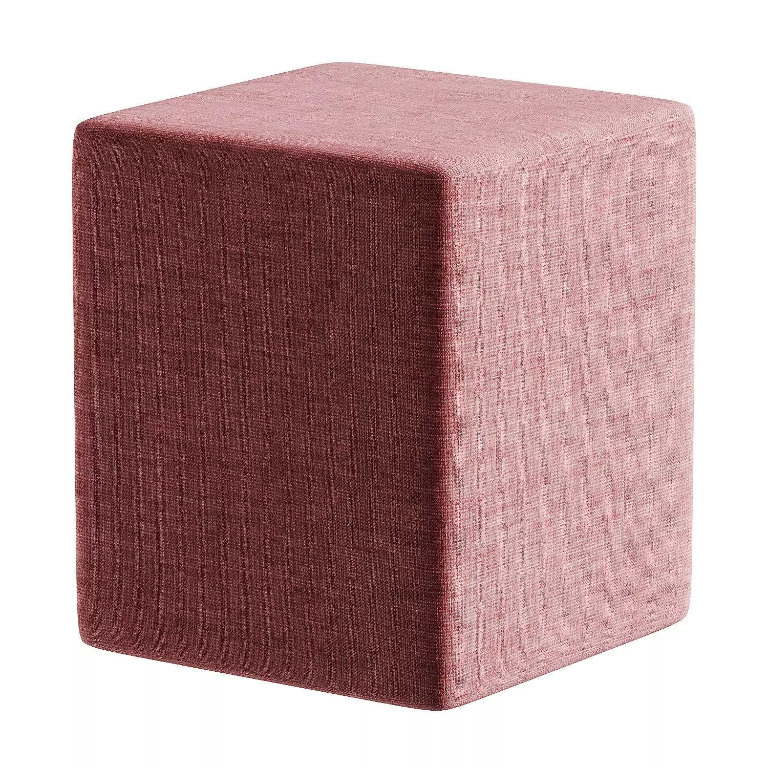 pouf orange 3D model_4