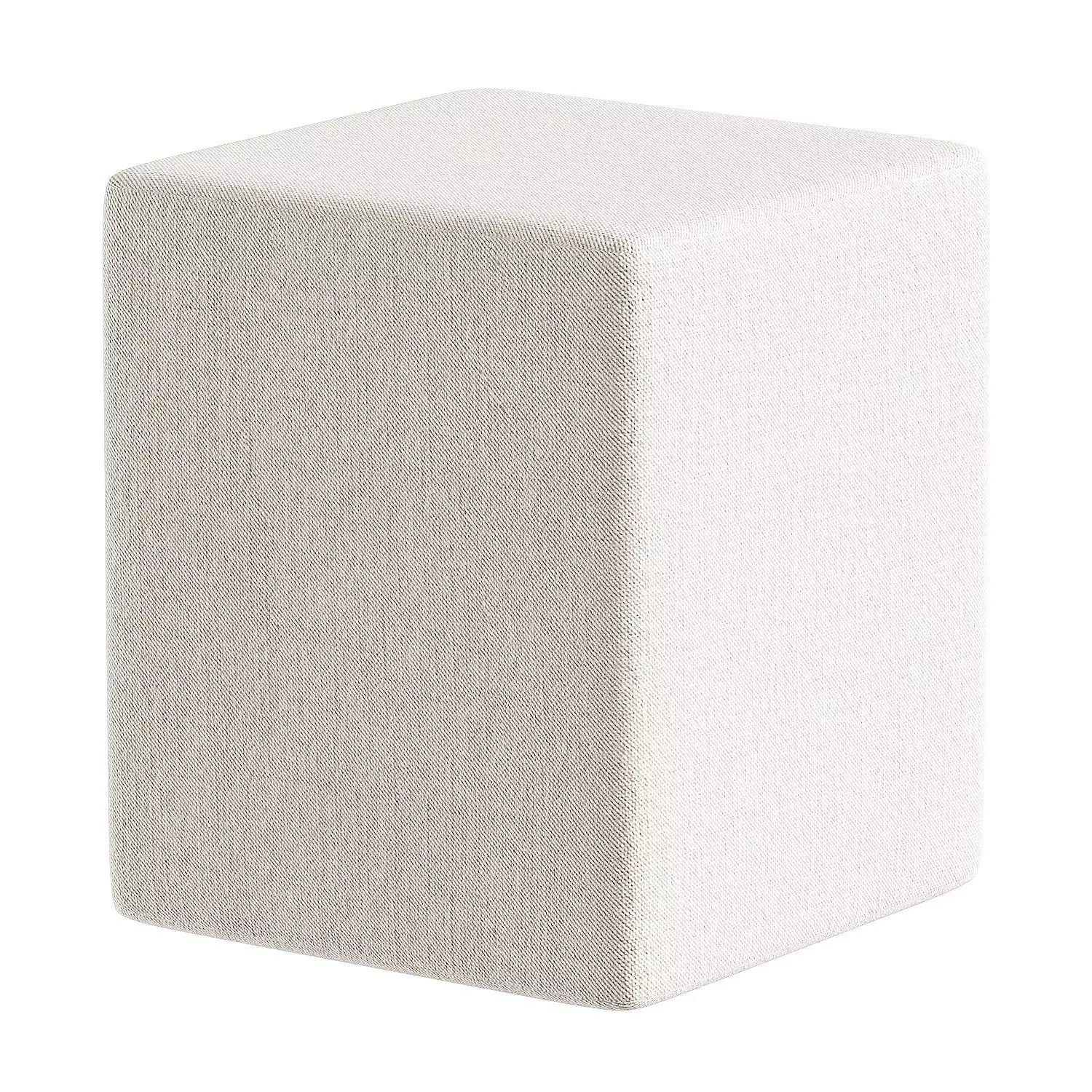 pouf orange 3D model_5