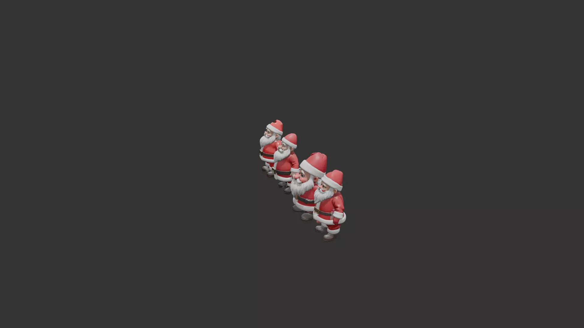 Santa Clauses ready for 3D print 3D print model_13