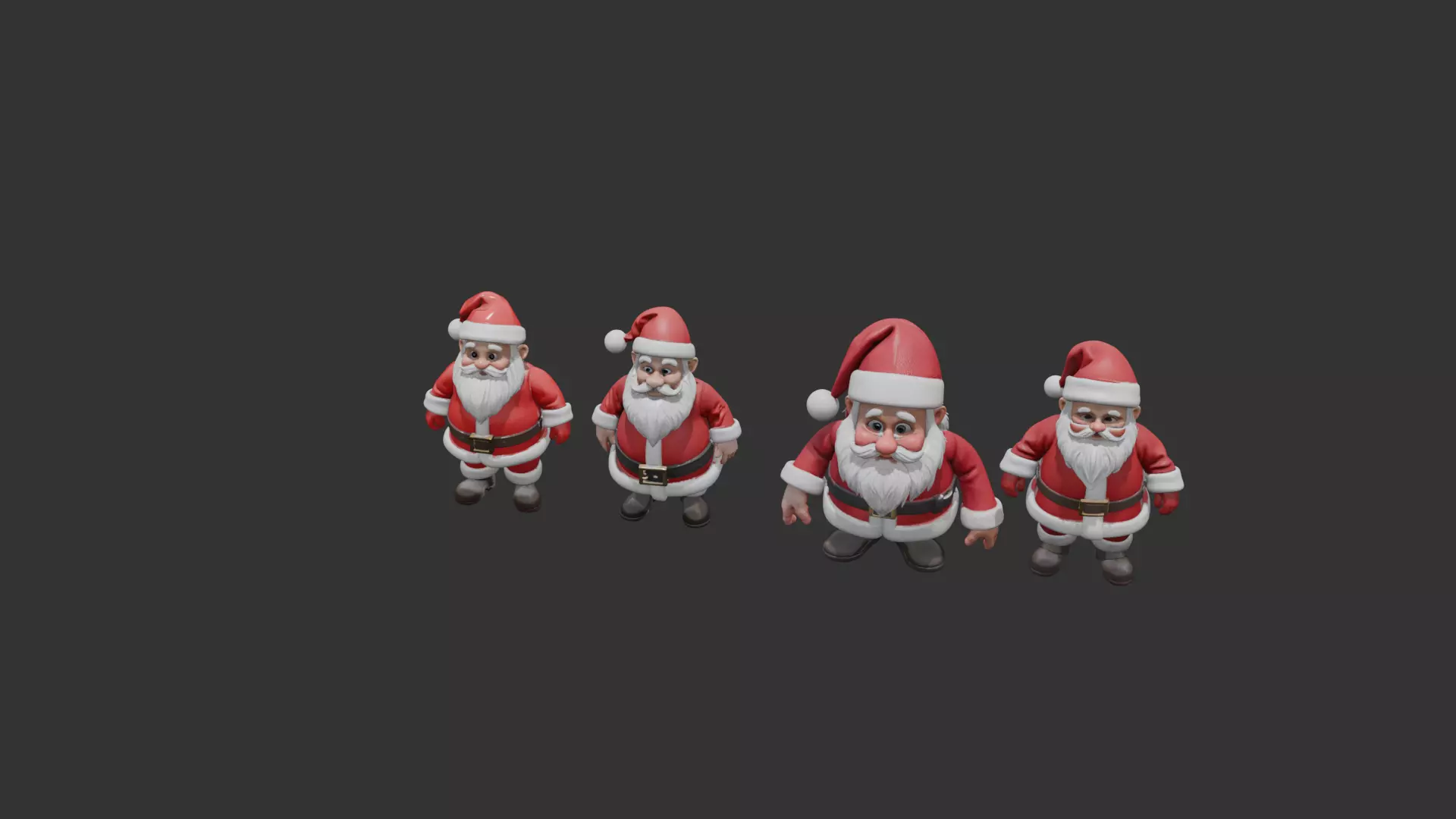 Santa Clauses ready for 3D print 3D print model_4