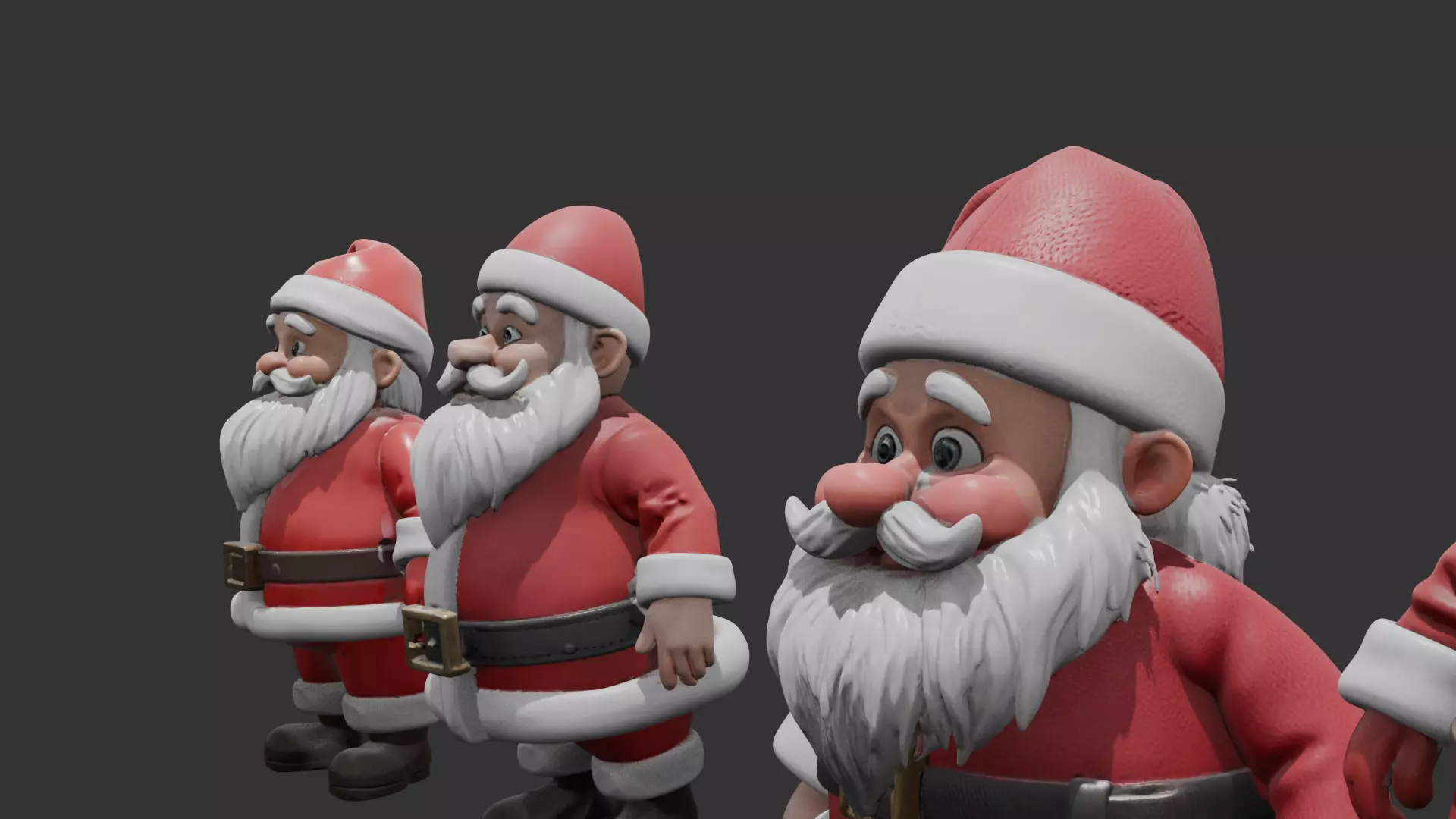 Santa Clauses ready for 3D print 3D print model_2