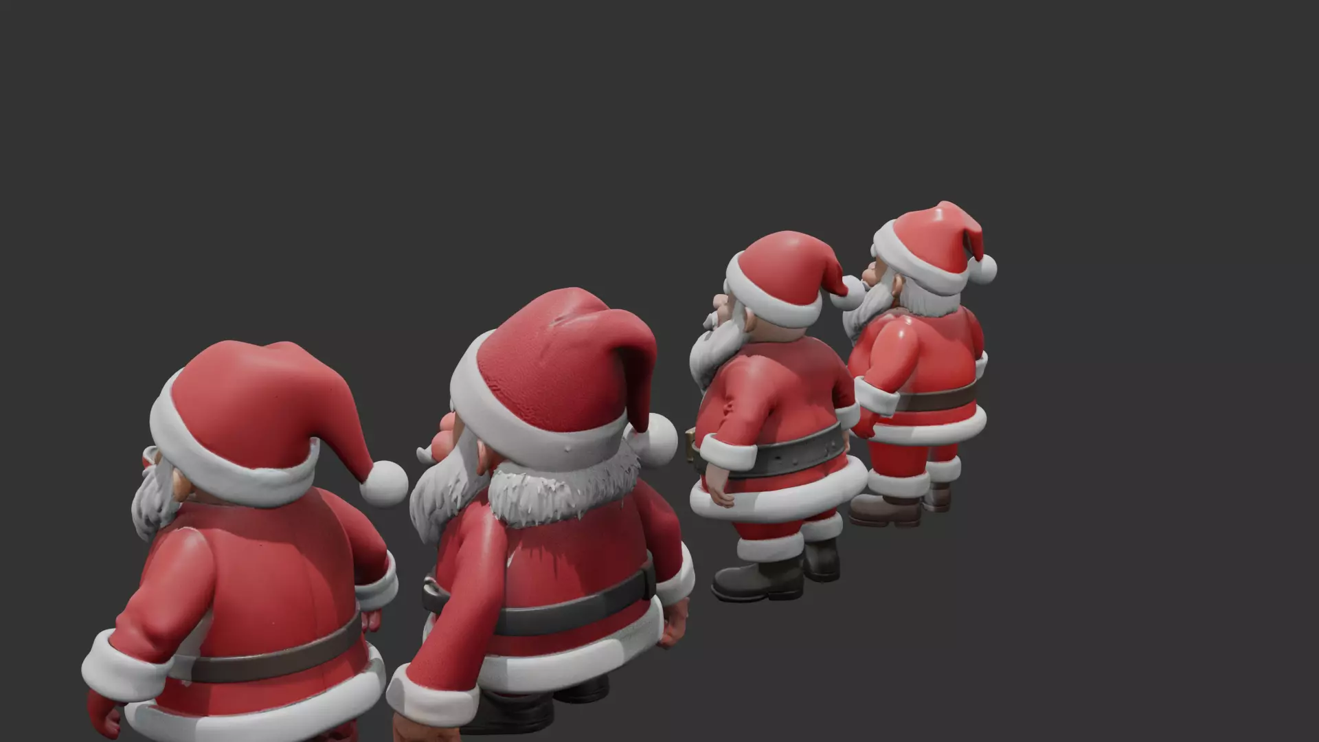 Santa Clauses ready for 3D print 3D print model_16