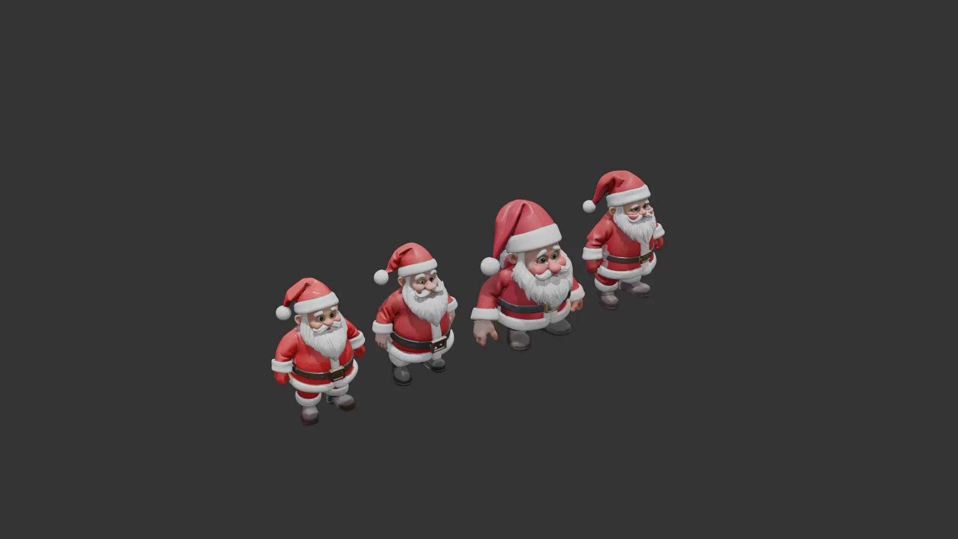 Santa Clauses ready for 3D print 3D print model_5