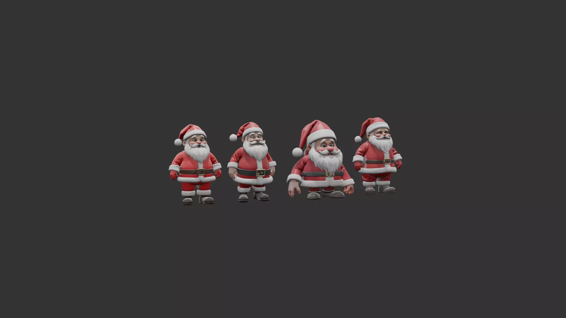Santa Clauses ready for 3D print 3D print model_11