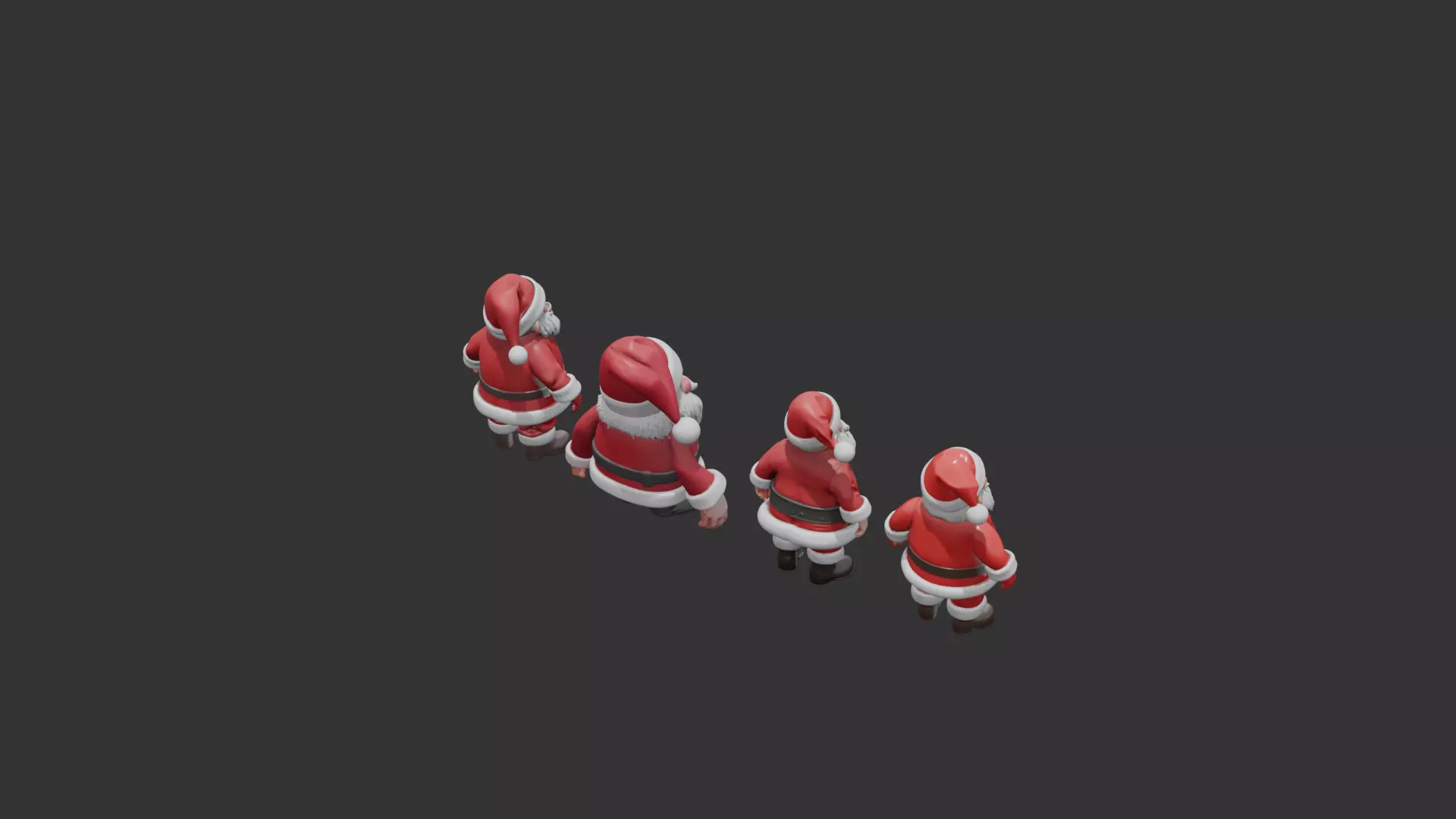 Santa Clauses ready for 3D print 3D print model_7
