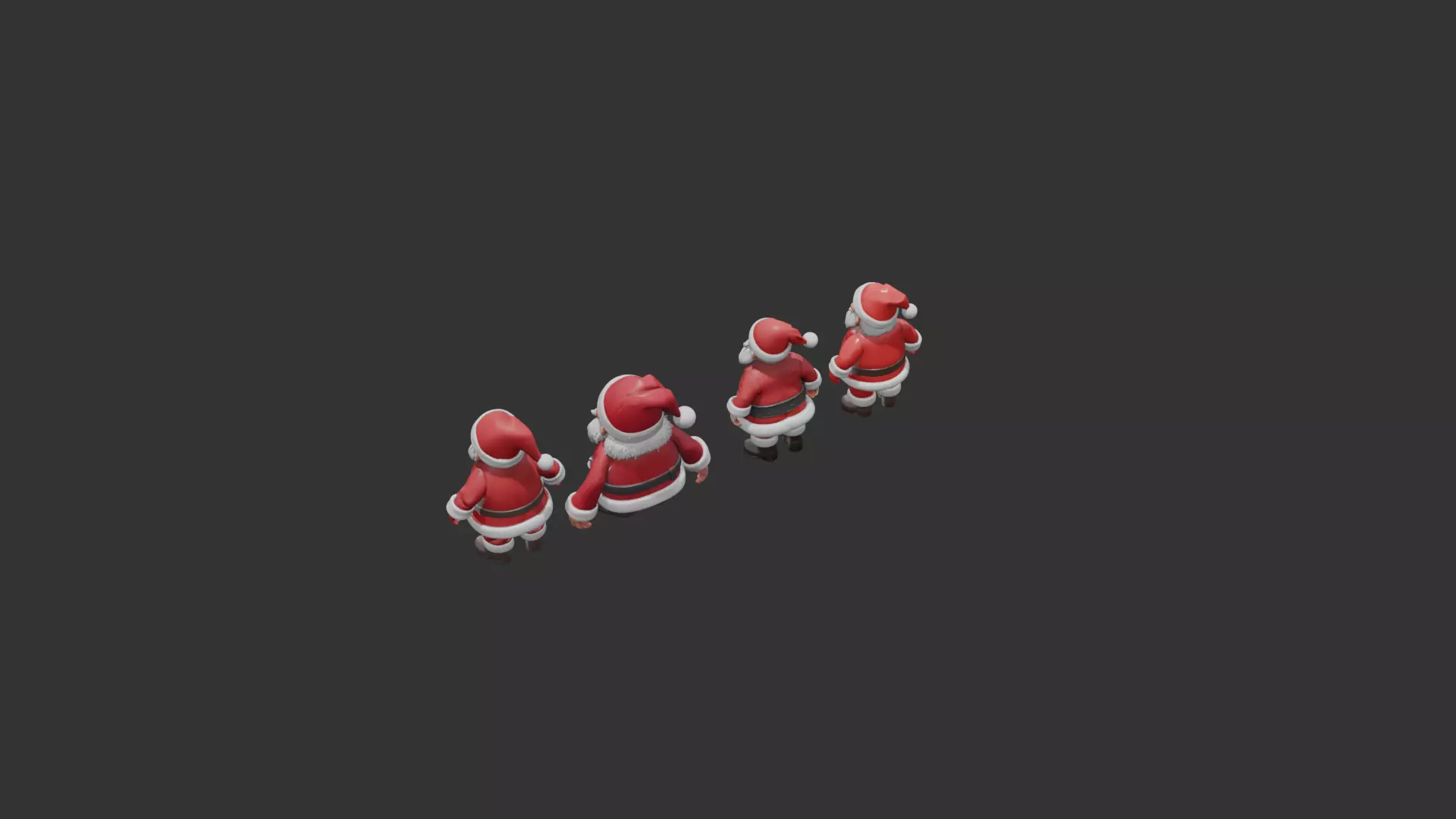 Santa Clauses ready for 3D print 3D print model_8