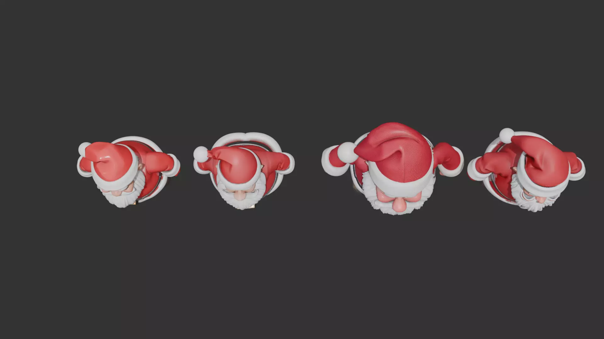 Santa Clauses ready for 3D print 3D print model_20