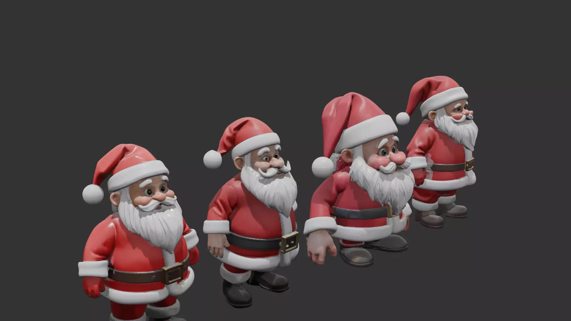Santa Clauses ready for 3D print 3D print model_12