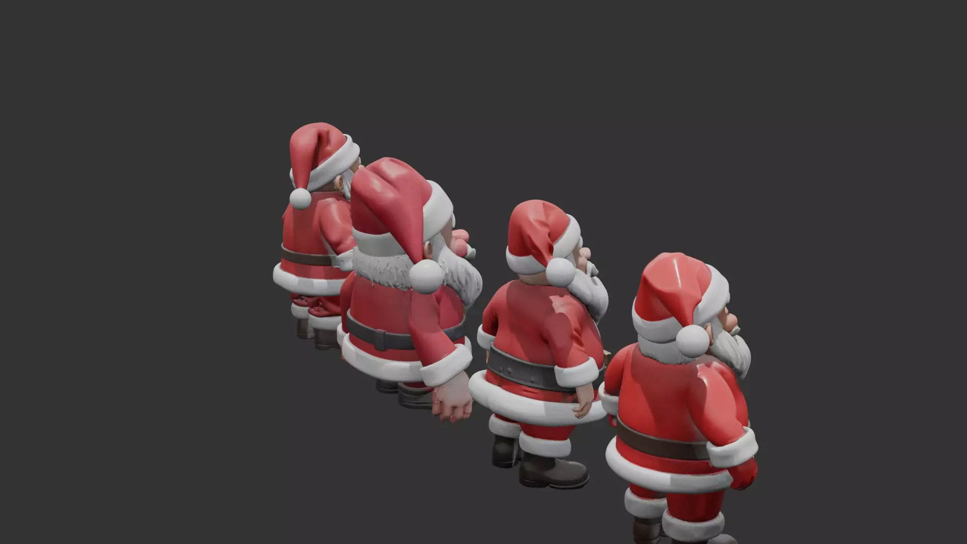 Santa Clauses ready for 3D print 3D print model_14
