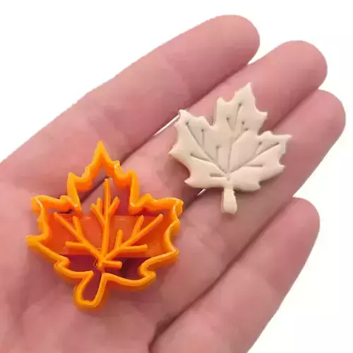 Maple Leaf Polymer Clay Earrings Cutter