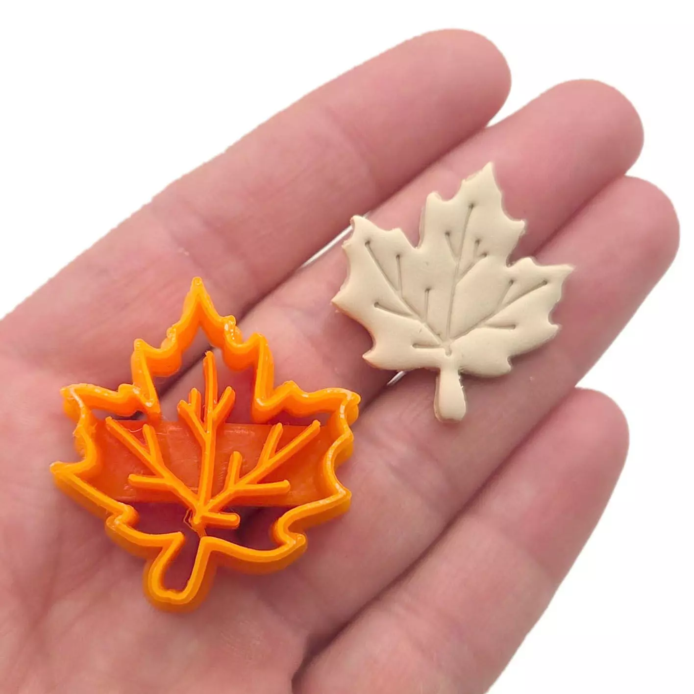 Maple Leaf Polymer Clay Earrings Cutter 3D model_0