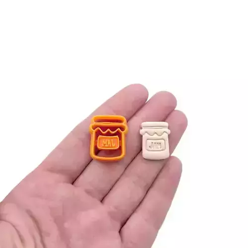 Jam Jar Polymer Clay Earrings Cutter