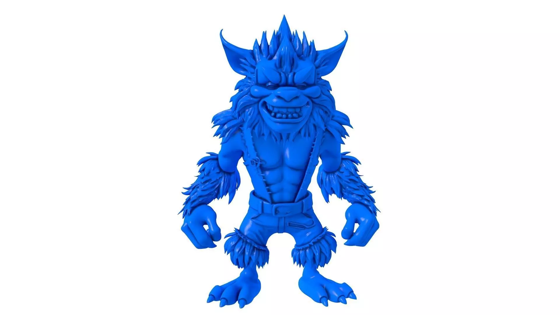 werewolf - werewolf stl - wolf 3D print model_0