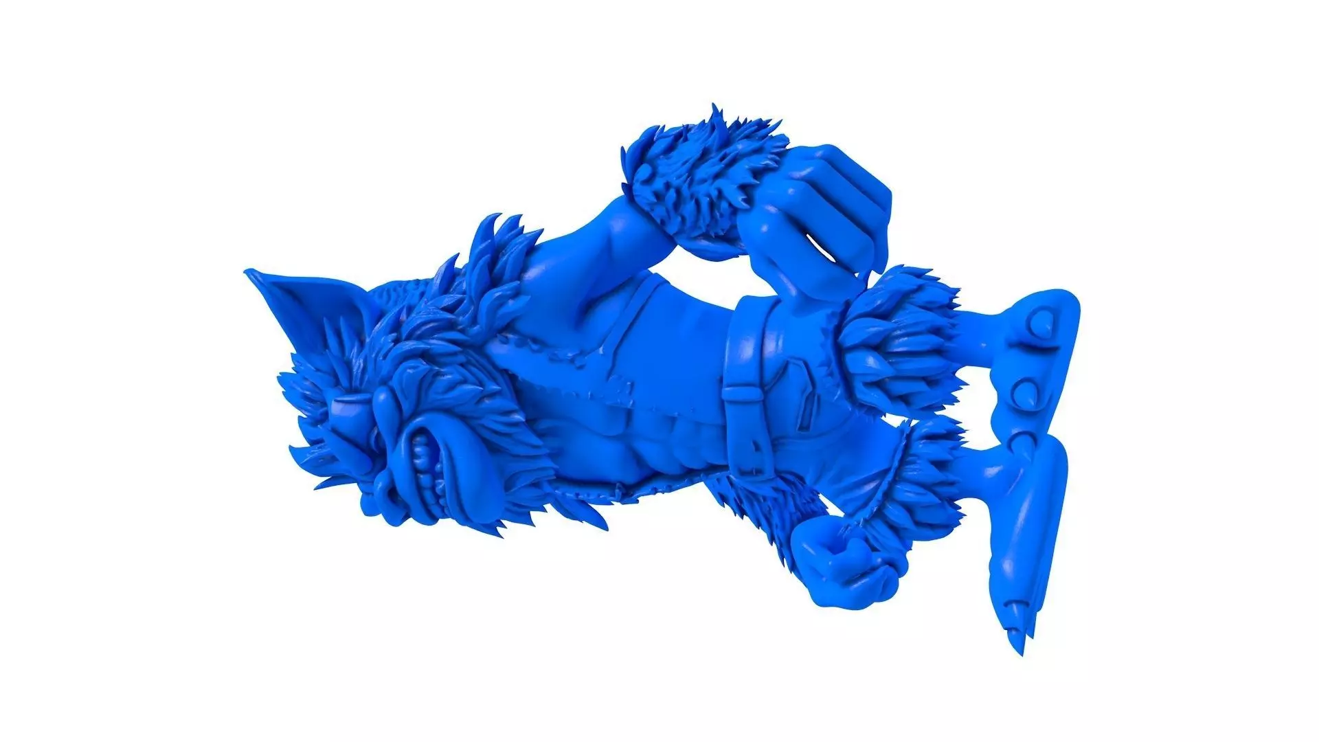 werewolf - werewolf stl - wolf 3D print model_1