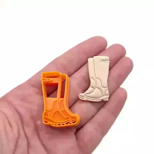Wellies Wellington Boots Polymer Clay Earrings Cutter