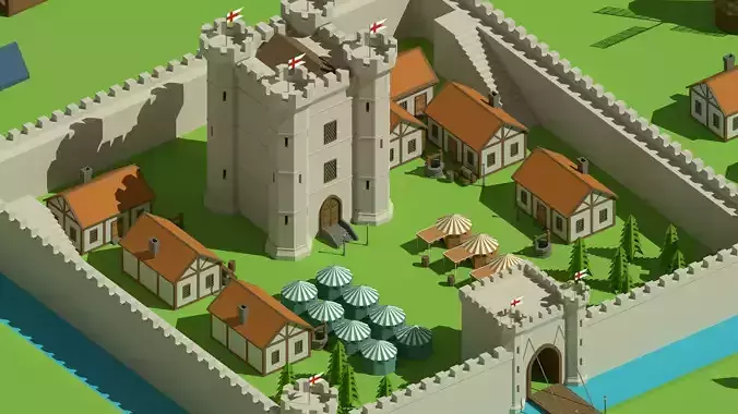 SimplePoly Medieval - Low Poly Assets Low-poly 3D model