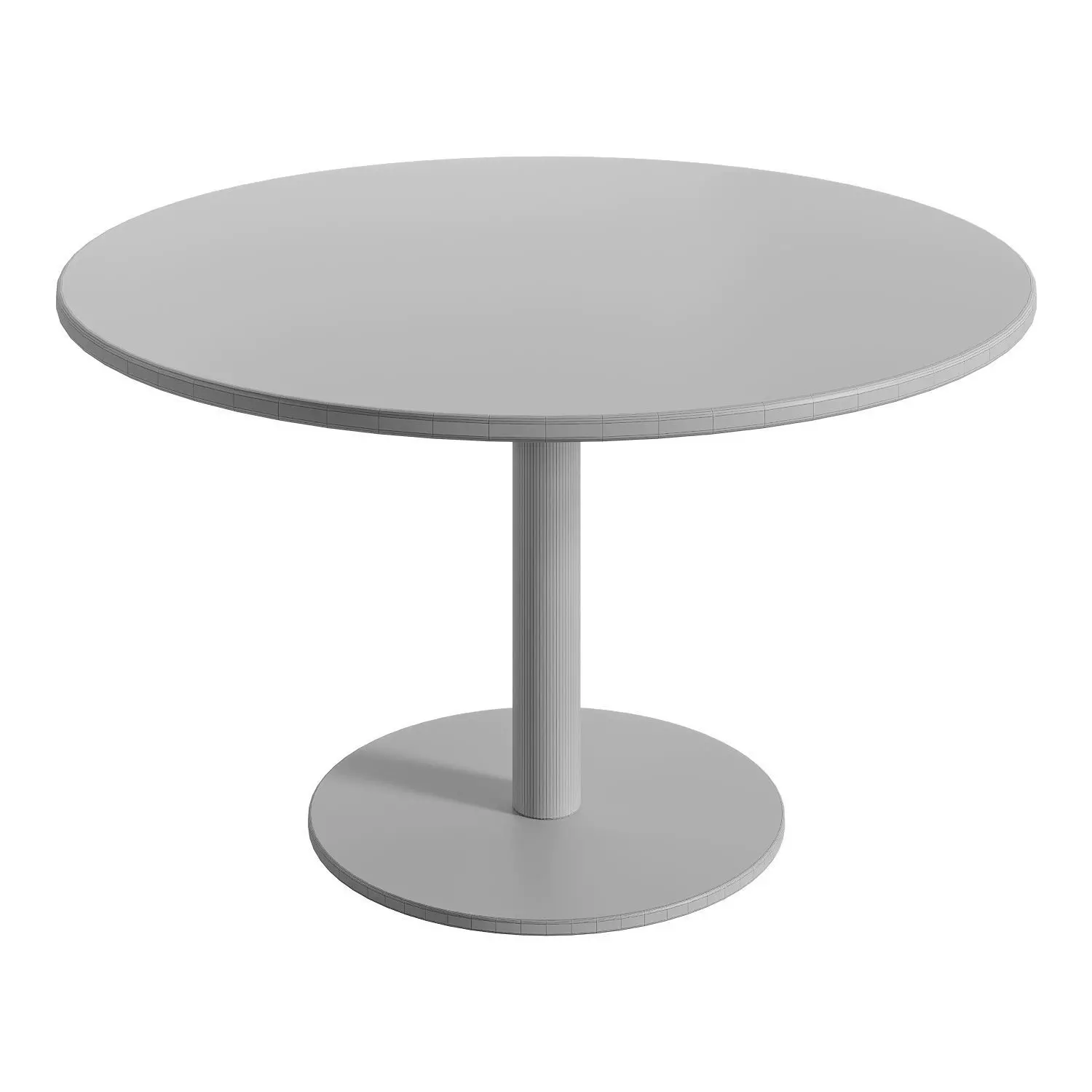 Wayne round coffee table Low-poly 3D model_2
