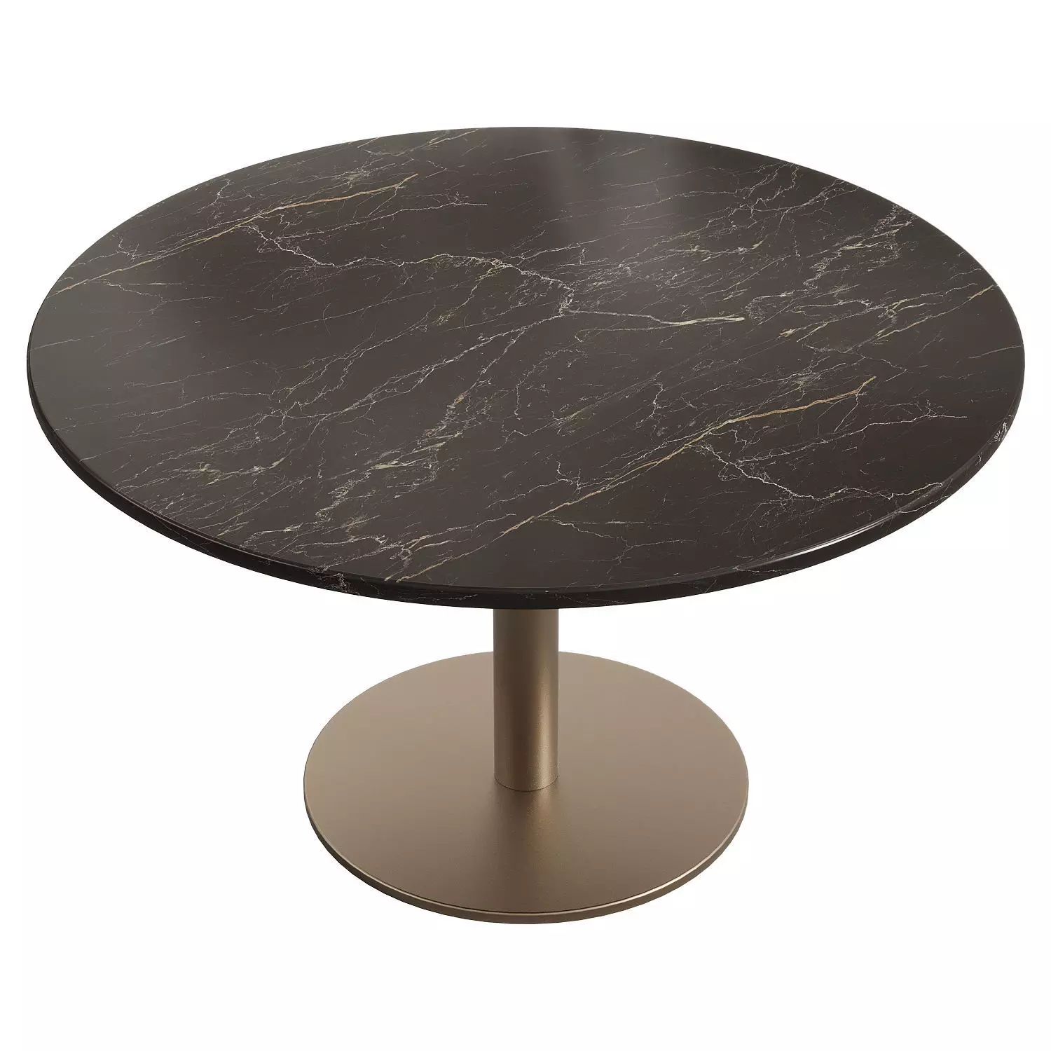 Wayne round coffee table Low-poly 3D model_1