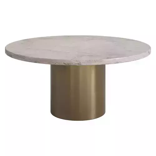 Wayne round marble coffee table