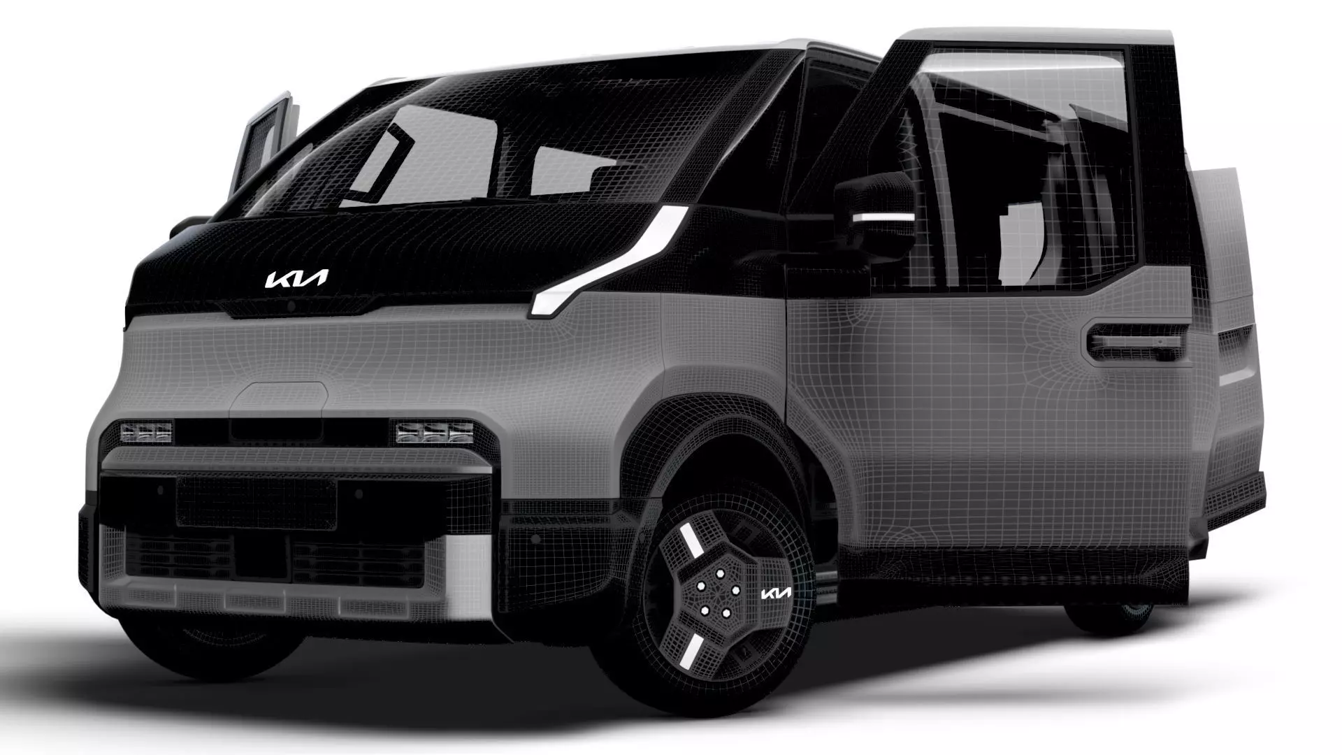 KIA PV5 Cargo Crew L2H1 HQInterior 2026 3D model_23