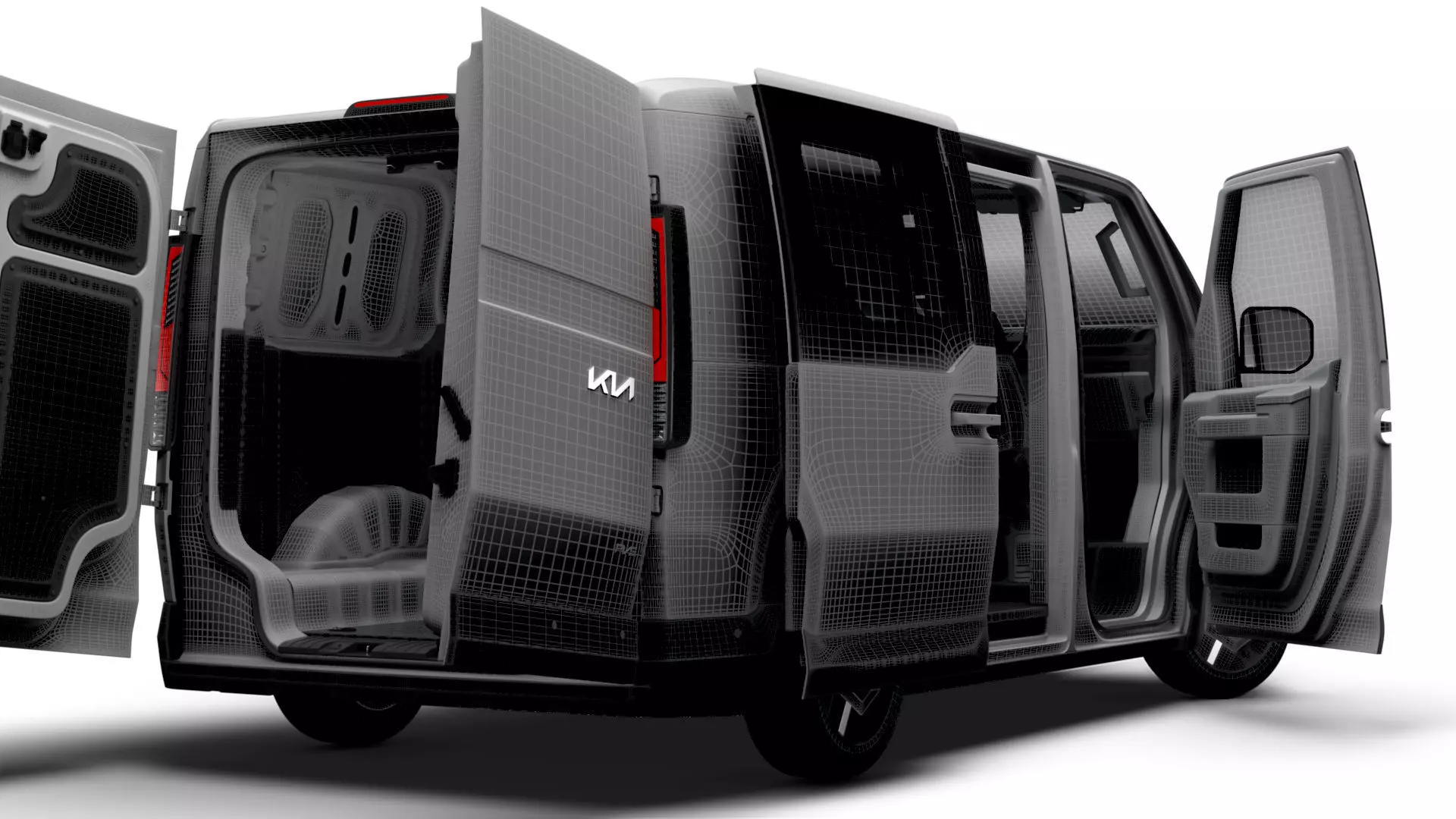 KIA PV5 Cargo Crew L2H1 HQInterior 2026 3D model_20