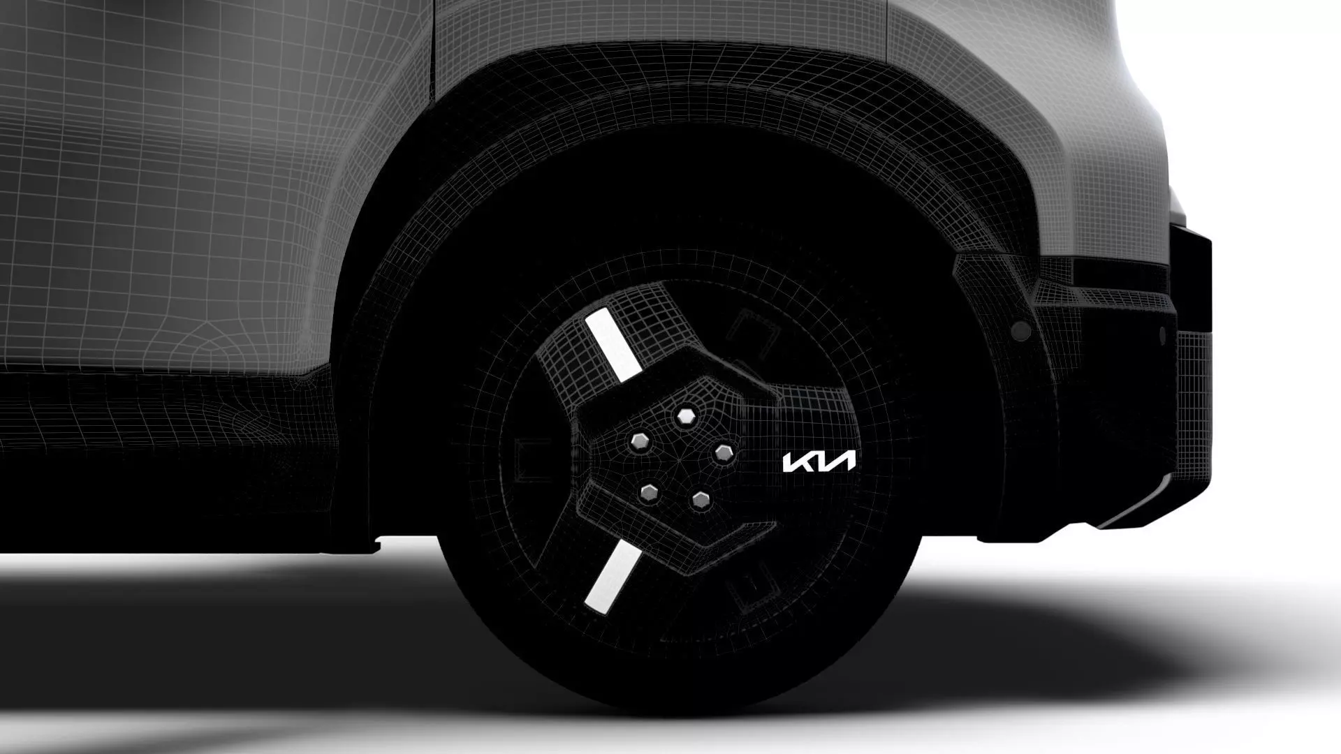 KIA PV5 Cargo Crew L2H1 HQInterior 2026 3D model_27