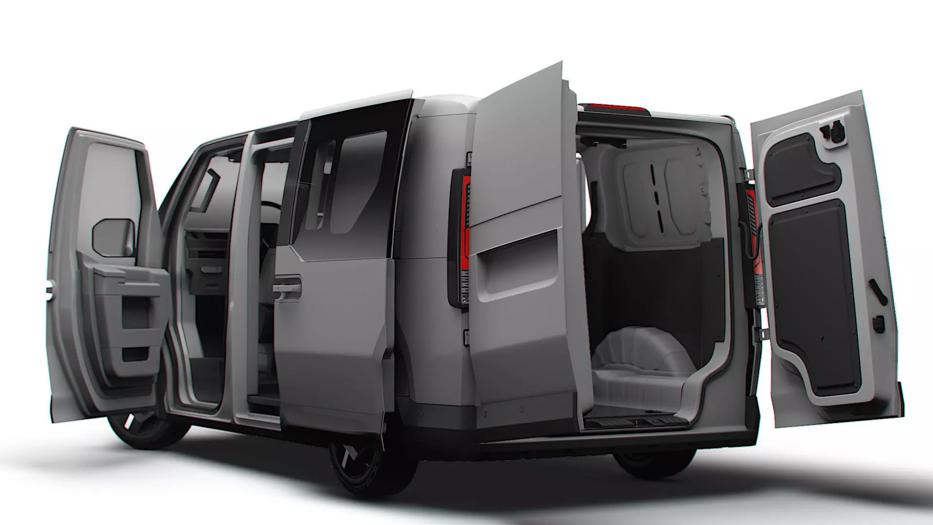 KIA PV5 Cargo Crew L2H1 HQInterior 2026 3D model_2