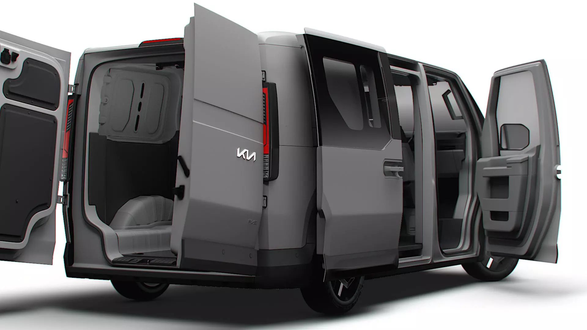 KIA PV5 Cargo Crew L2H1 HQInterior 2026 3D model_5