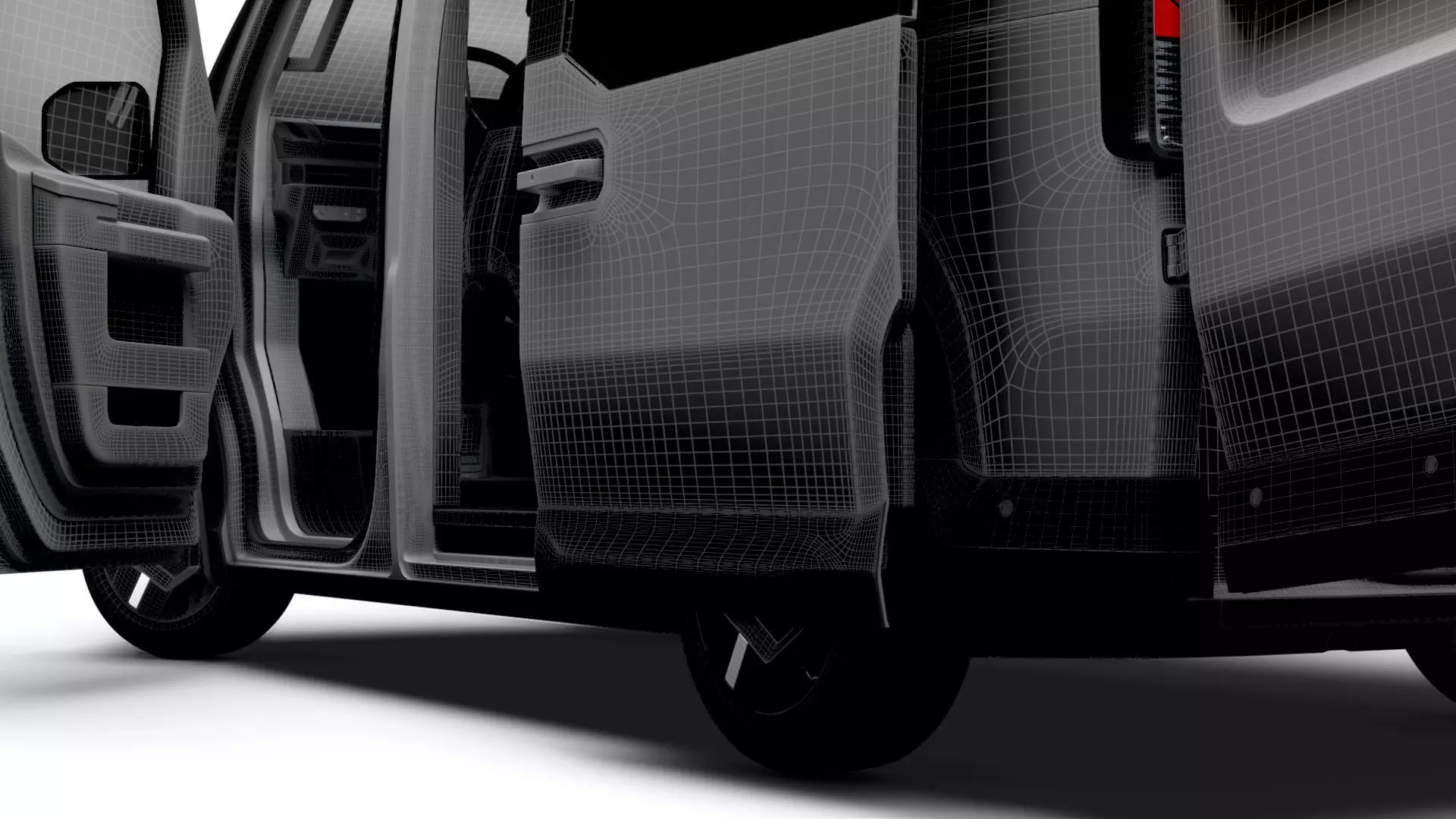 KIA PV5 Cargo Crew L2H1 HQInterior 2026 3D model_18