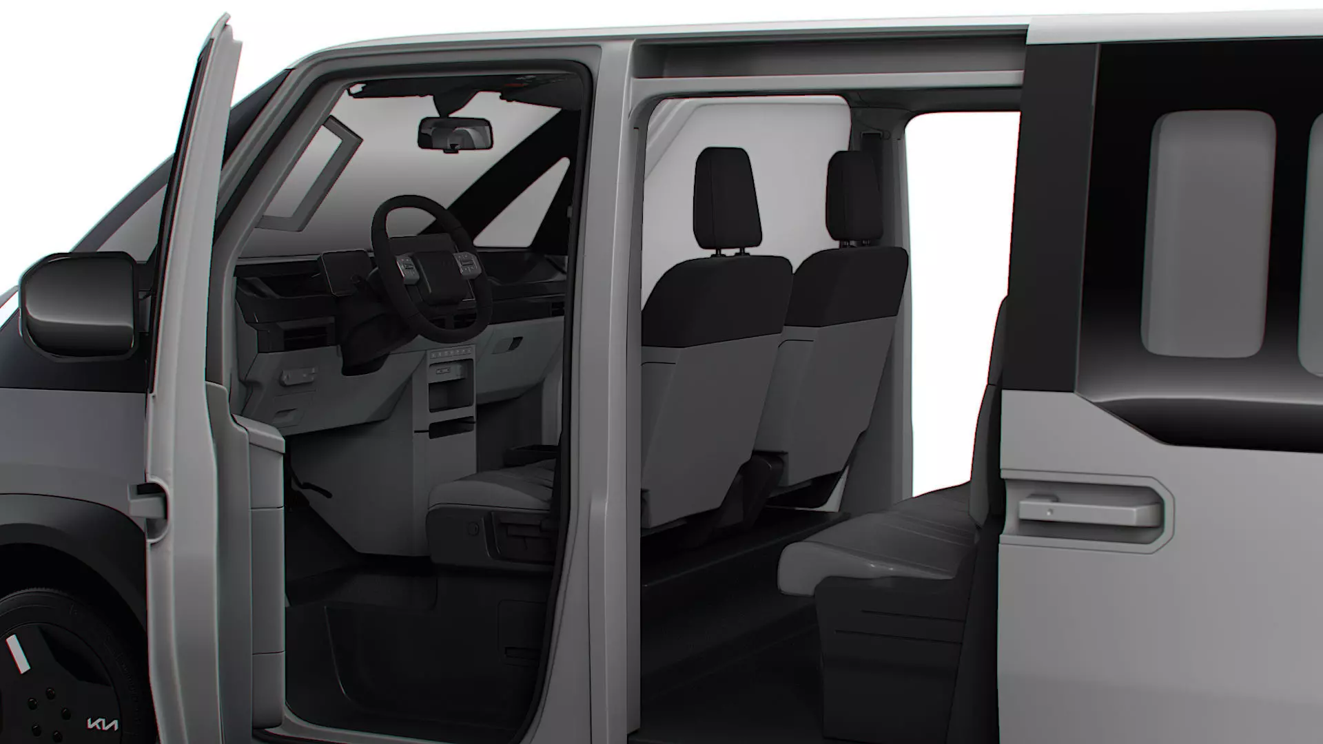 KIA PV5 Cargo Crew L2H1 HQInterior 2026 3D model_13