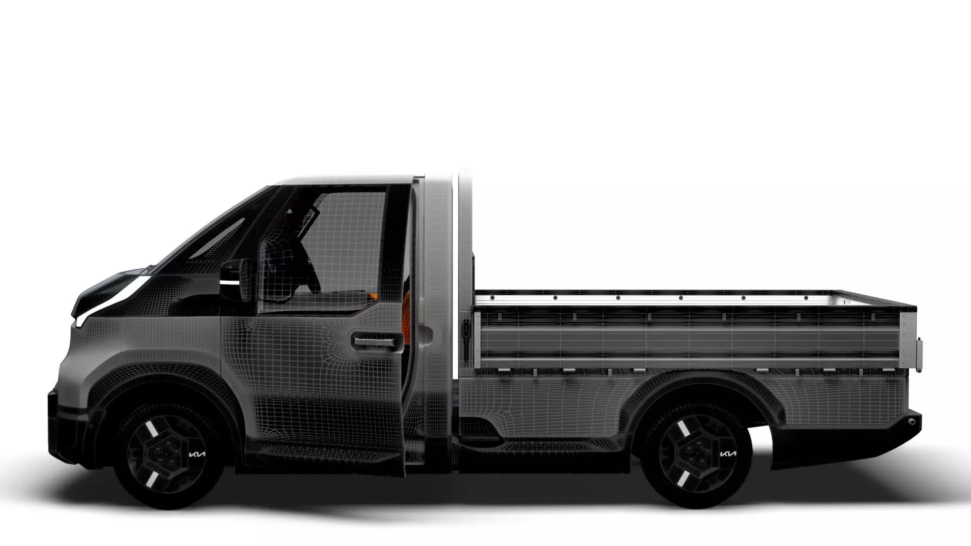 KIA PV5 Chassis OpenBed HQ Int 2026 3D model_15