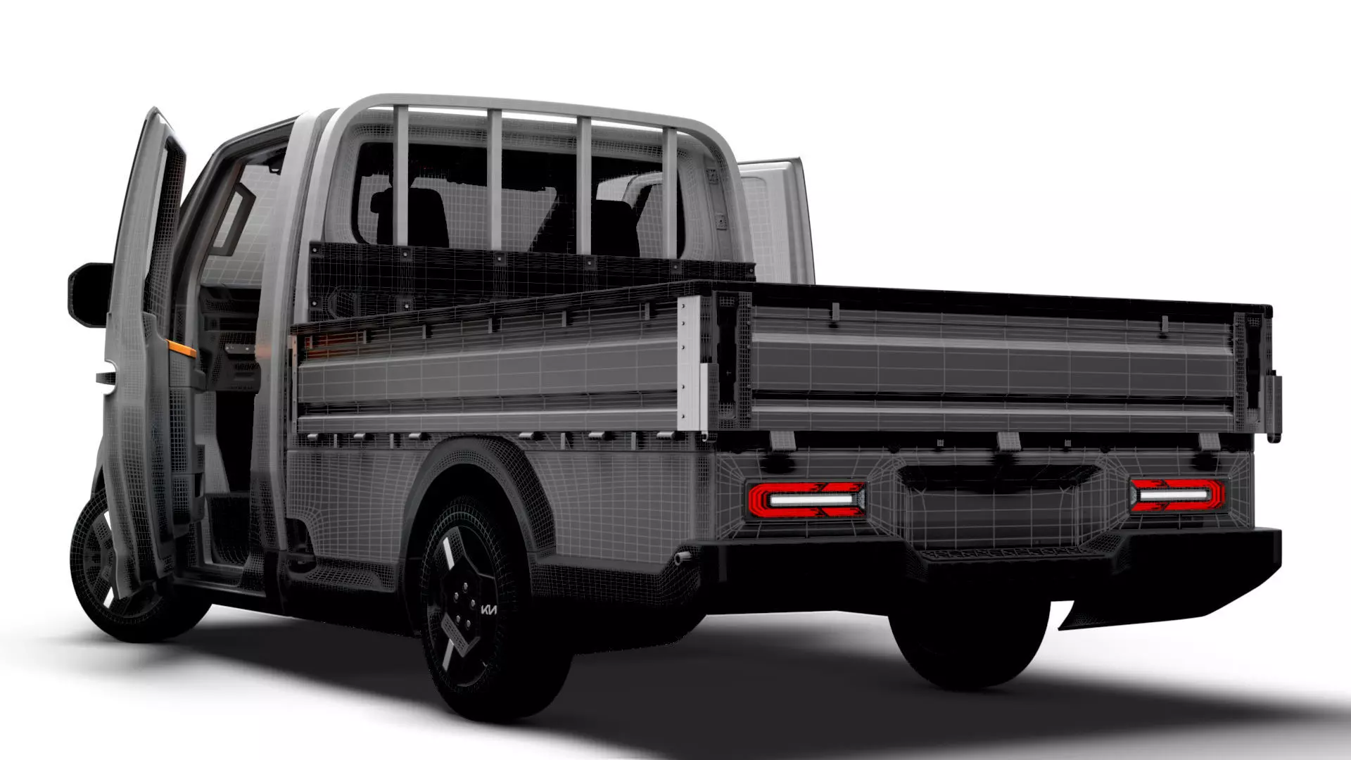 KIA PV5 Chassis OpenBed HQ Int 2026 3D model_14